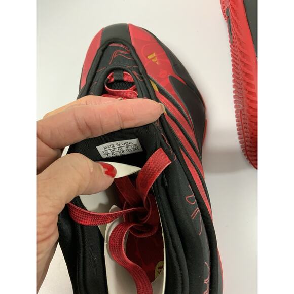Adidas BAPE x Dame 9 Black Scarlet IH0786 Size 7 Red Black Basketball Sneakers main image 4